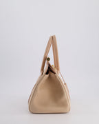 Loro Piana Pink Loom 25 Bag in Suede and Calfskin Leather with Gold Hardware RRP £3,410