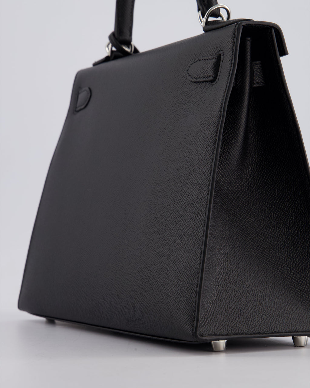 *HOT* Hermès Kelly Sellier 28cm Bag in Noir Epsom Leather with Palladium Hardware