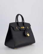 *HOLY GRAIL* Hermès Birkin 25cm Bag in Noir Epsom Leather with Gold Hardware