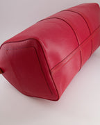 Louis Vuitton Vintage Red Epi Leather Keepall 55 Travel Bag with Gold Hardware RRP £2,800