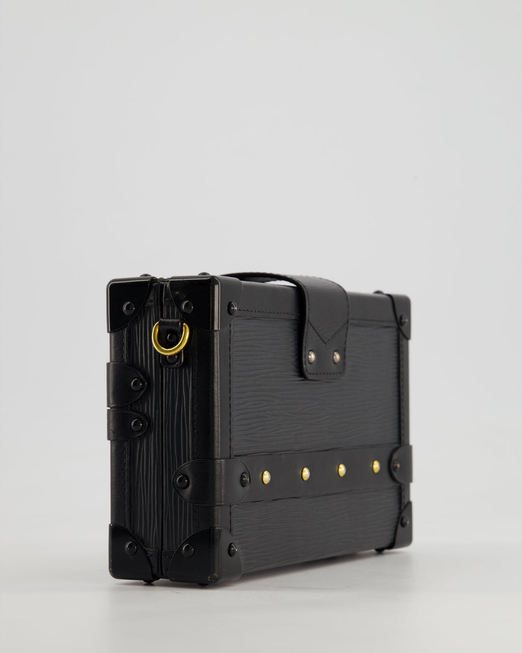 Louis Vuitton Black Petite Malle Bag in Epi Leather with Gold Hardware RRP £4,600