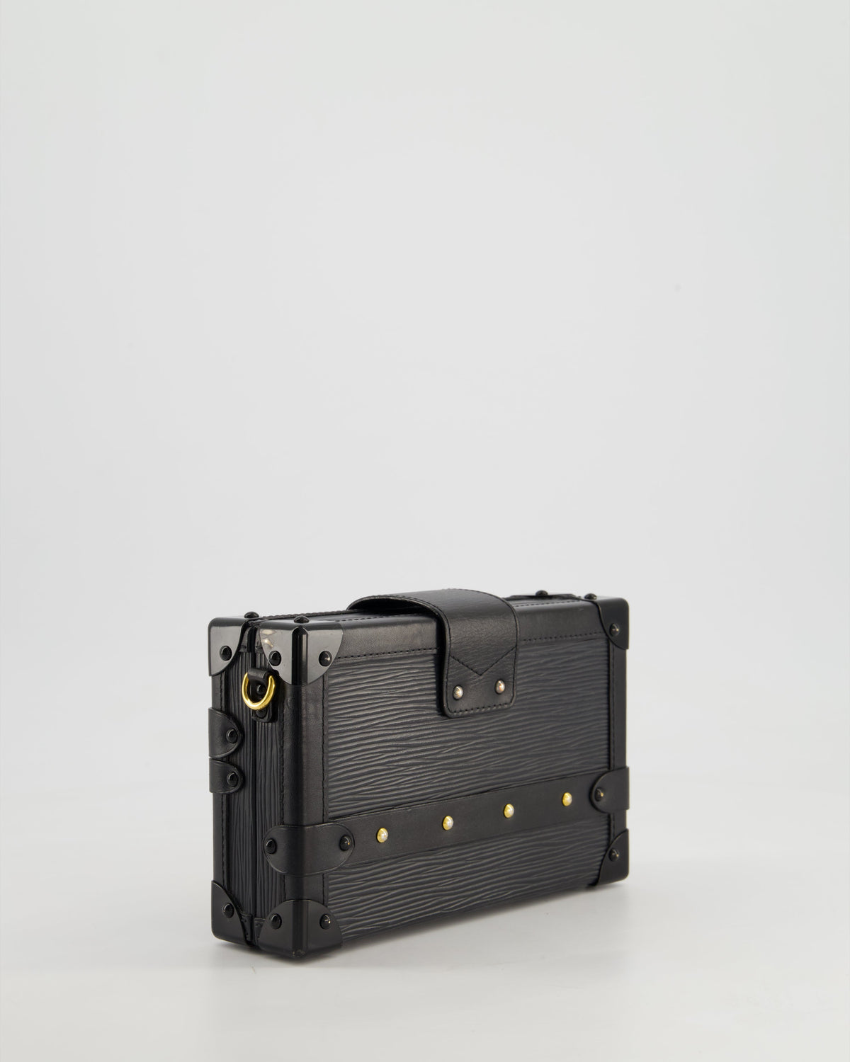 Louis Vuitton Black Petite Malle Bag in Epi Leather with Gold Hardware RRP £4,600