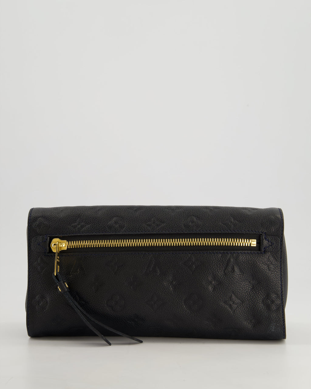 Louis Vuitton Navy Petillante Clutch Bag with Empreinte Leather and Gold Hardware