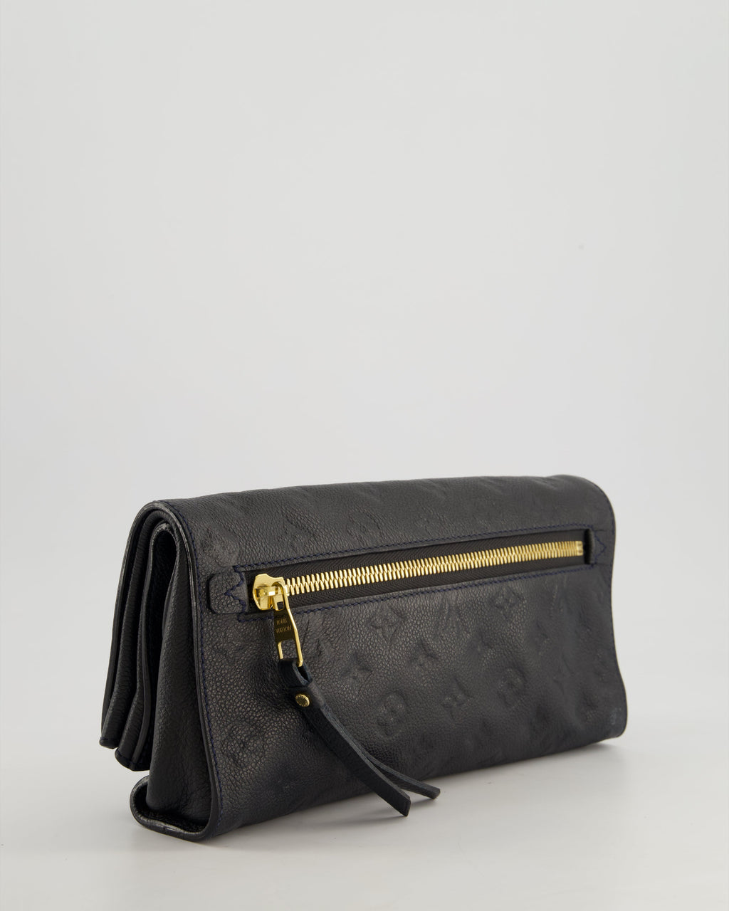 Louis Vuitton Navy Petillante Clutch Bag with Empreinte Leather and Gold Hardware