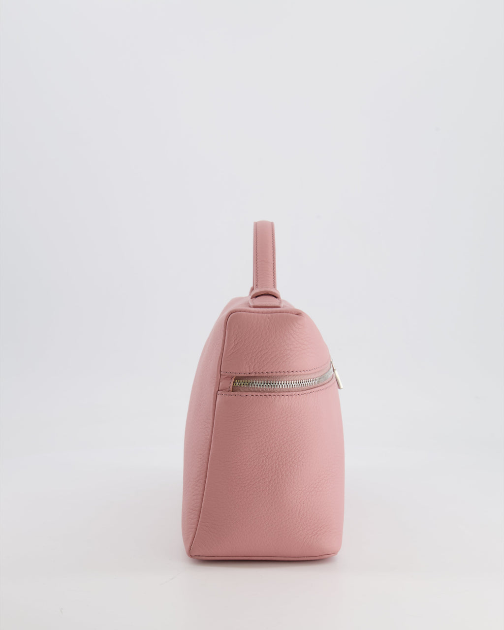 *HOT COLOUR* Loro Piana Extra Pocket L27 Bag in Pink Grained Calfskin Leather with Silver Hardware