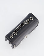 Chanel Braided Chic Flap Bag in Black Lambskin Leather with Silver Hardware