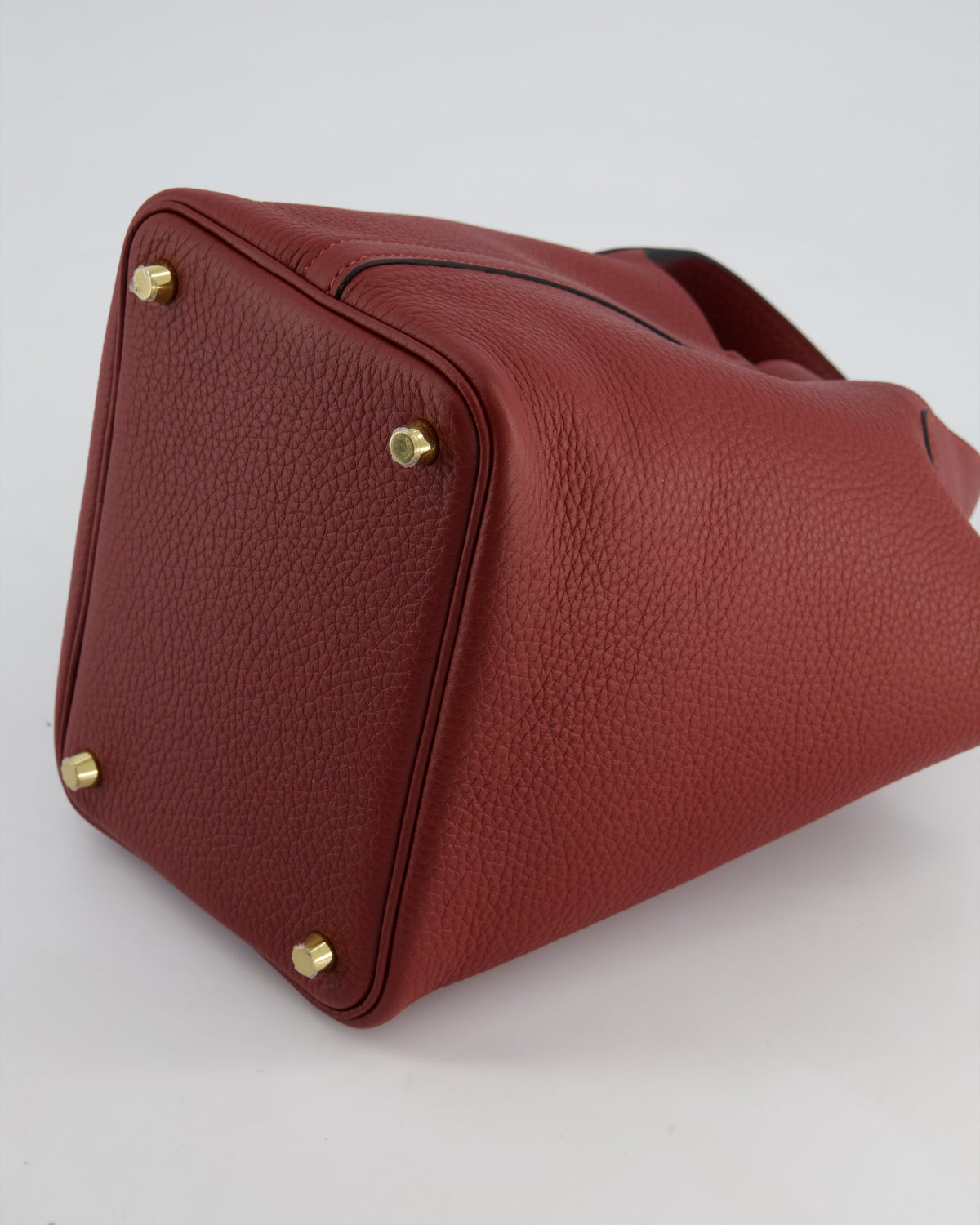 *HOT & RARE* Hermès Picotin Lock Bag 18cm in Rouge H Clemence Leather with Gold Hardware