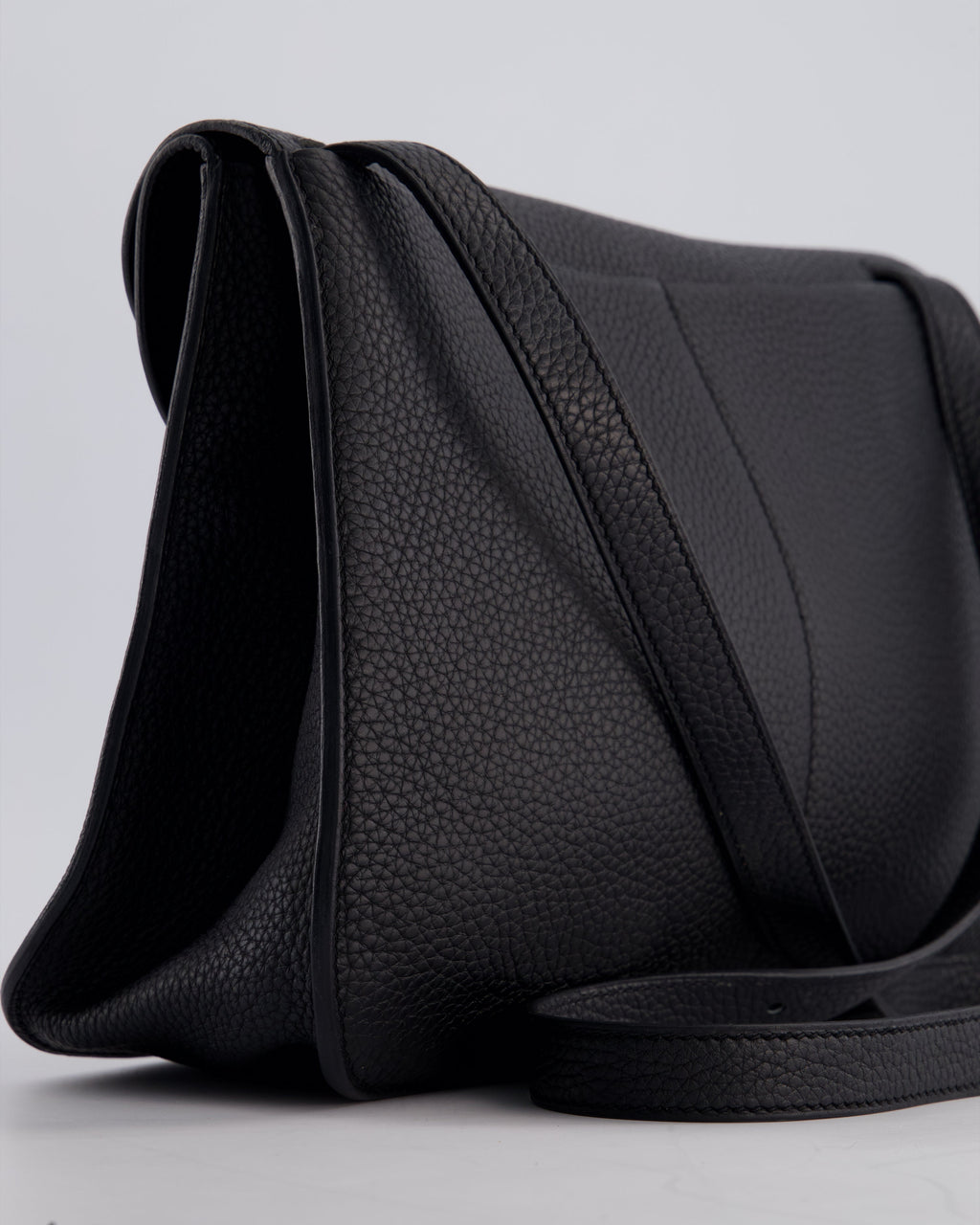 Hermes Halzan Bag 31cm in Noir Togo Leather with Gold Hardware RRP £4890
