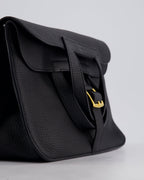 Hermes Halzan Bag 31cm in Noir Togo Leather with Gold Hardware RRP £4890