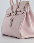Hermès Birkin Bag 35cm in Rose Dragee Swift Leather with Palladium Hardware