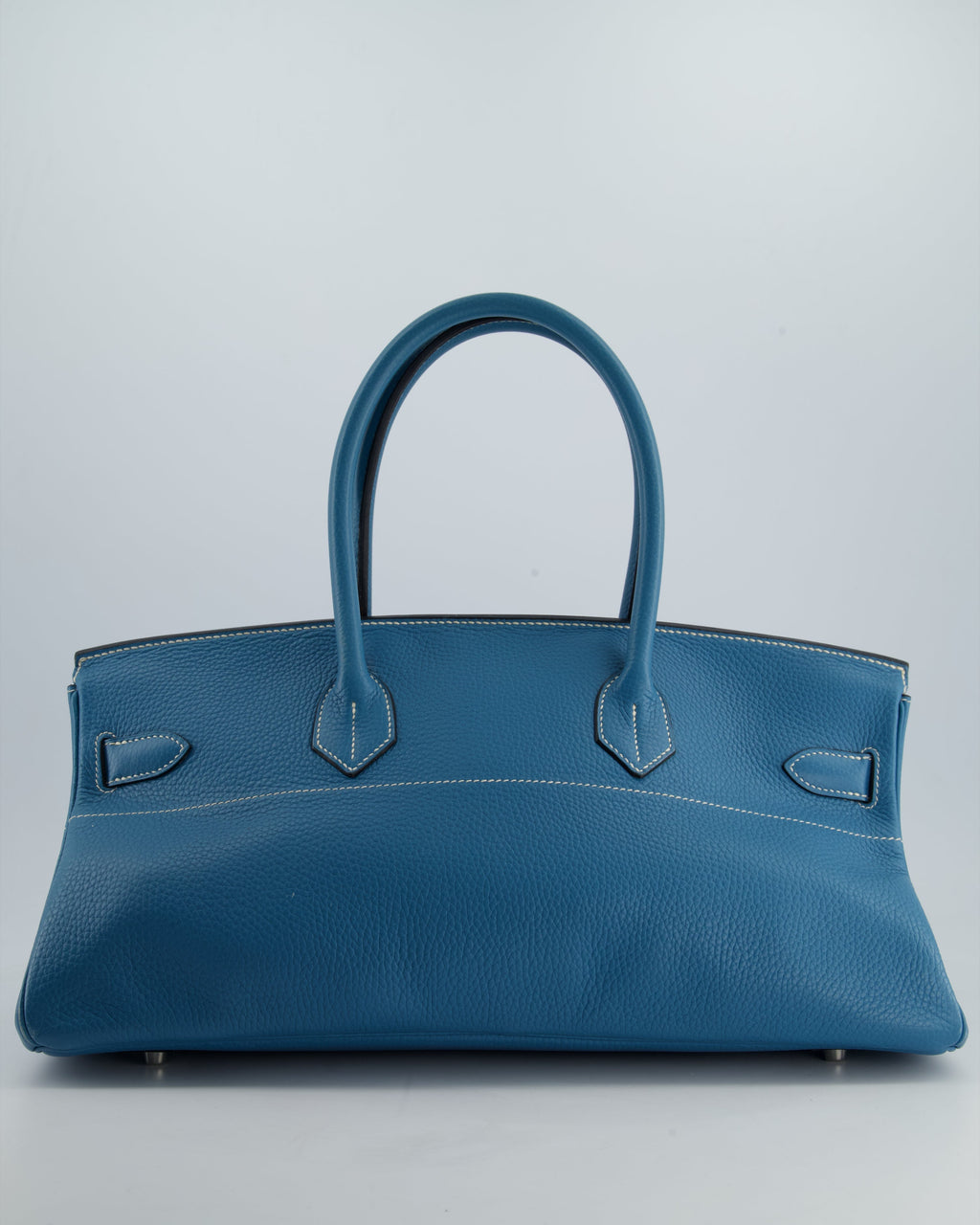 *COLLECTORS* Hermès Birkin JPG Bag in Bleu Jean Clemence Leather with Palladium Hardware