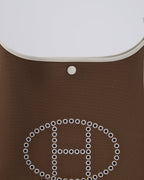 Hermes Evelyne 29cm in Neo Etoupe Canvas and White with Palladium Hardware