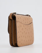 *FIRE PRICE* Hermès Constance III Mini 18cm Mirroir Bag in Chai Ostrich Leather with Palladium Hardware