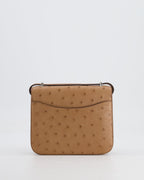 *FIRE PRICE* Hermès Constance III Mini 18cm Mirroir Bag in Chai Ostrich Leather with Palladium Hardware