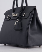 Hermès Birkin 25cm Retourne Bag in Gris Misty Togo Leather with Palladium Hardware