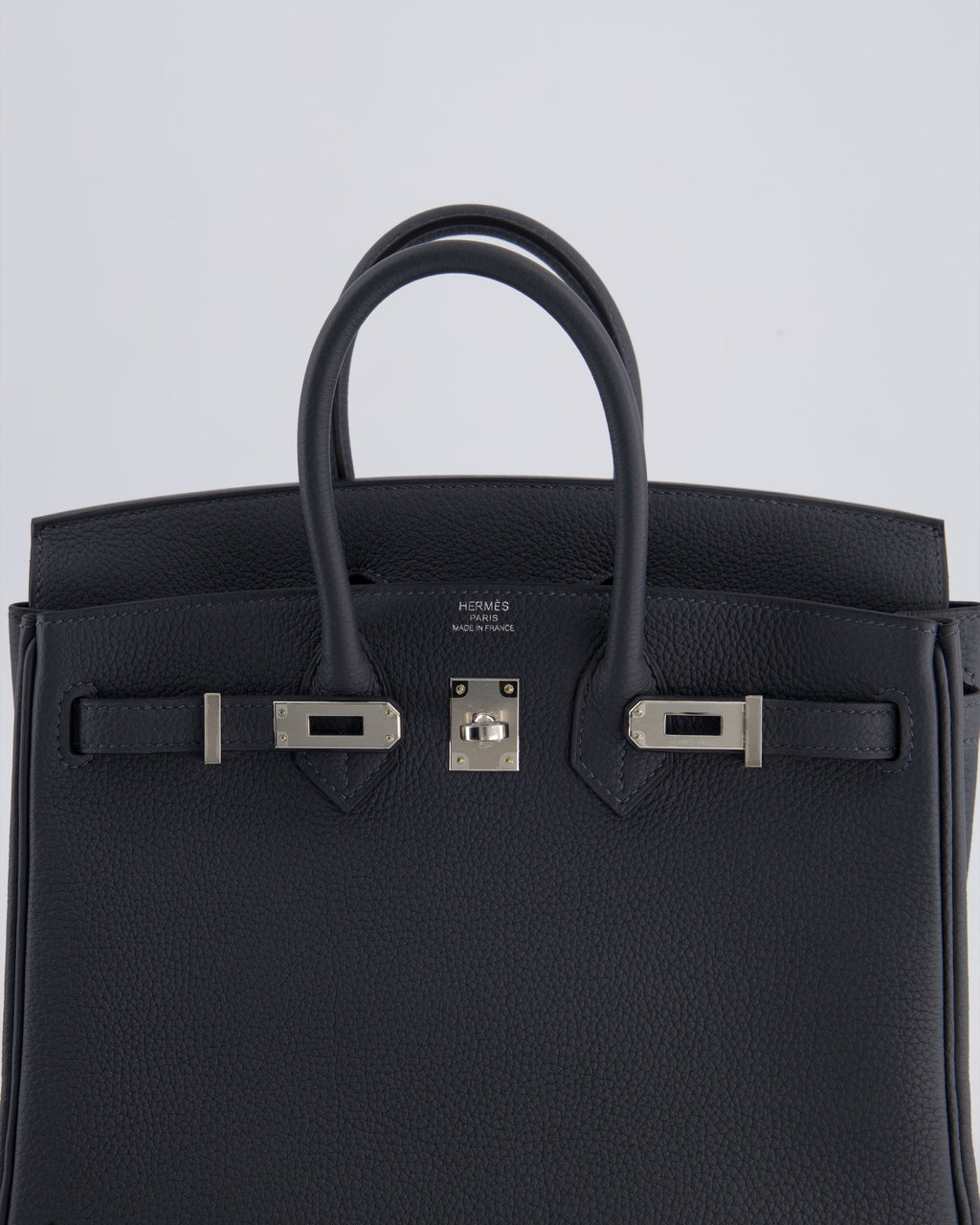 Hermès Birkin 25cm Retourne Bag in Gris Misty Togo Leather with Palladium Hardware
