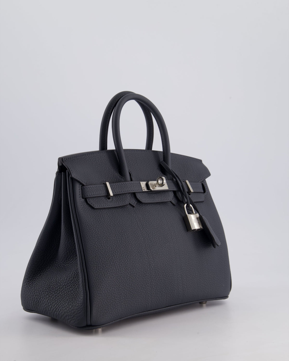 Hermès Birkin 25cm Retourne Bag in Gris Misty Togo Leather with Palladium Hardware