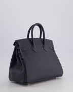 Hermès Birkin 25cm Retourne Bag in Gris Misty Togo Leather with Palladium Hardware