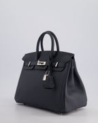 Hermès Birkin 25cm Retourne Bag in Gris Misty Togo Leather with Palladium Hardware