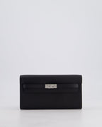 Hermès Kelly To Go Bag in Noir Epsom Leather with Palladium Hardware