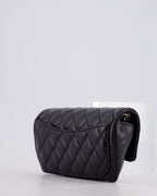 Chanel Black Lambskin Sunglasses Case on Chain Bag with Champagne Gold Hardware