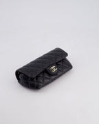 Chanel Black Lambskin Sunglasses Case on Chain Bag with Champagne Gold Hardware