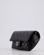 Chanel Black Lambskin Sunglasses Case on Chain Bag with Champagne Gold Hardware