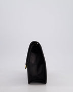 Chanel Vintage Black Medium Single Flap Bag in Lambskin Leather with 24K Gold Hardware