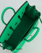 Hermès Birkin 25cm Retourne Bag in Vert Comics Togo Leather with Palladium Hardware