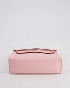 *HOT COLOUR* Hermès Mini Kelly Pochette Bag in Rose Sakura Swift Leather with Palladium Hardware