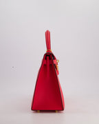 Hermès Kelly Bag 28cm Sellier in Rose Extreme Epsom Leather with Gold Hardware