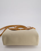 *FIRE PRICE* Hermès Herbag Zip Retourne 31 Bag in Ecru Toille H Canvas, Naturel Vache Hunter Leather with Palladium Hardware