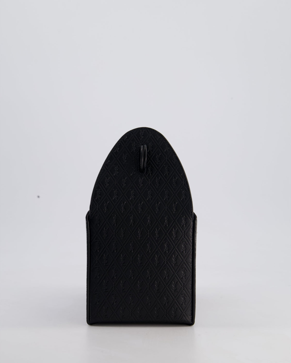 Saint Laurent Black Take-Away Box Bag in Calfskin Leather with Silver Hardware RRP £1,350