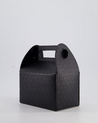 Saint Laurent Black Take-Away Box Bag in Calfskin Leather with Silver Hardware RRP £1,350