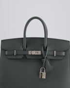 Hermès Birkin 25cm Sellier Bag in Vert Amande Togo Leather with Palladium Hardware