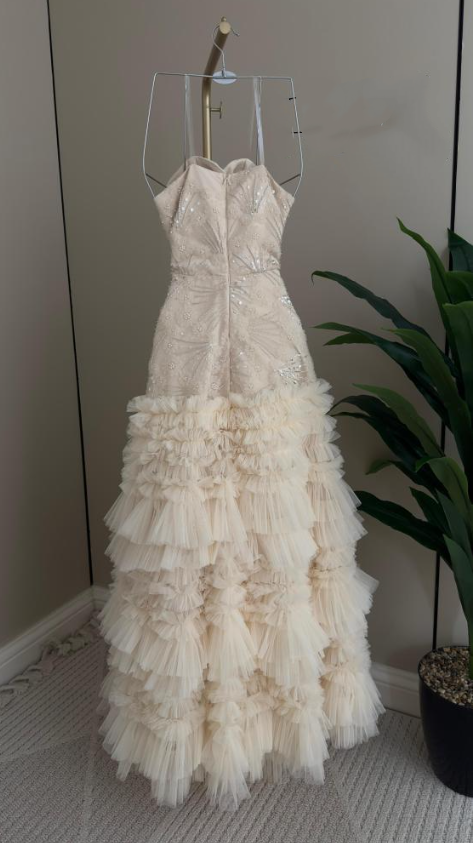 Elegant Sweetheart Neck Pink Sequin Tulle Lace Pleated Mermaid Long Party Dress Evening Gown