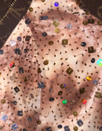 Chic Halter V Neck Chiffon Print Floral Sequin Beaded Mermaid Party Dress Birthday Prom Gown