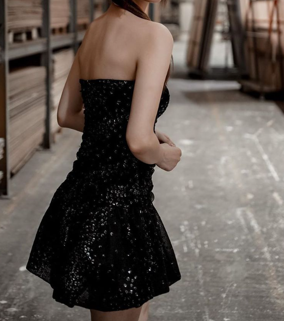 Black Homecoming Dress Short Party Gown