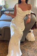 Long prom dress evening dress simple wedding gown