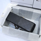 CHANEL LARGE CLASSIC HANDBAG  Grained Calfskin & Gold Metal