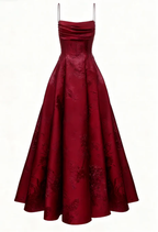 Emerald Green A-line Spaghetti Straps Prom Dress,Chic Evening Dress Y1799