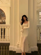 Classy Mermaid U Neckline Prom Dresses Birthday Outfits Evening Gown