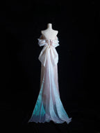 Pretty A line Off The Shoulder Pink Sequin Long Prom Dresses Evening Gowns