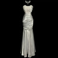 Classy Mermaid Sweetheart Lace Ivory Long Evening Gowns Prom Dress