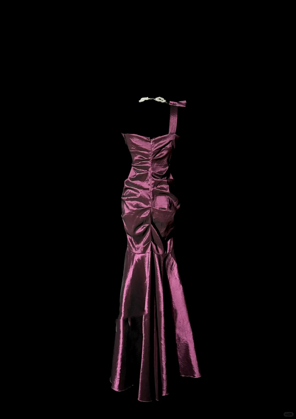 Vintage Mermaid One Shoulder Sleeveless Long Prom Gown Fairy Prom Dresses