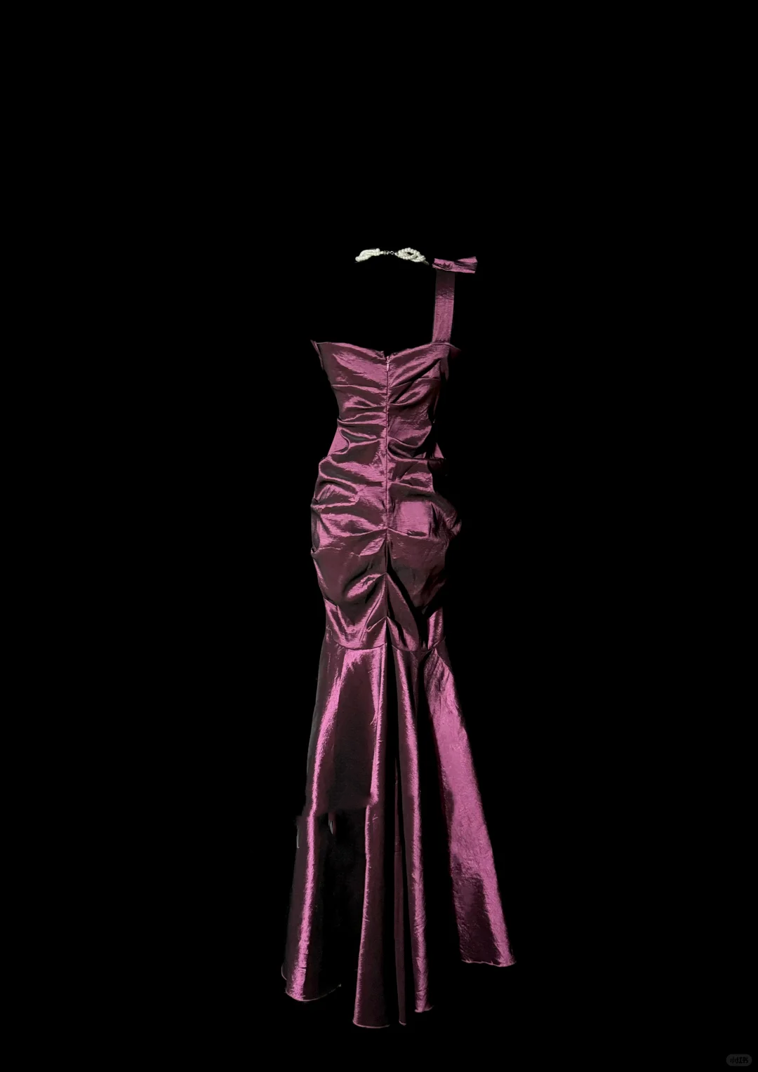 Vintage Mermaid One Shoulder Sleeveless Long Prom Gown Fairy Prom Dresses