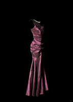 Vintage Mermaid One Shoulder Sleeveless Long Prom Gown Fairy Prom Dresses