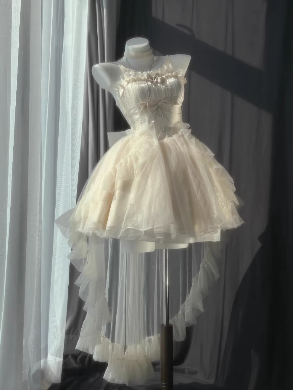 Retro Ball Gown Spaghetti Straps Ivory Homecoming Dresses Birthday Outfits