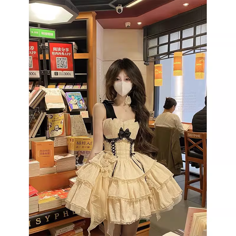Cute Ball Gown Straps Short Lace Cocktail Dresses Birthday Outfits