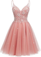 Sparkly Tulle Homecoming Dresses for Teens Mini Cocktail Dress,Y2411